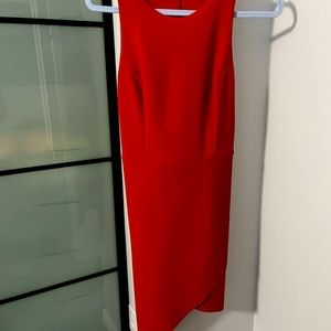 Stunning asymmetrical red dress Bebe